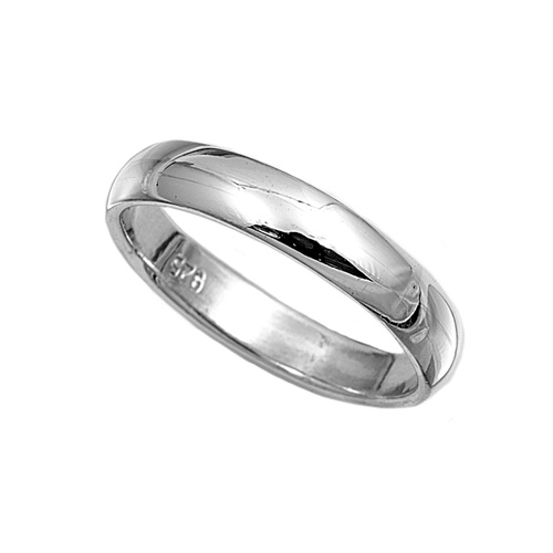 Details about .925 Sterling Silver Ring Plain 4mm Wedding Band Jewelry ...