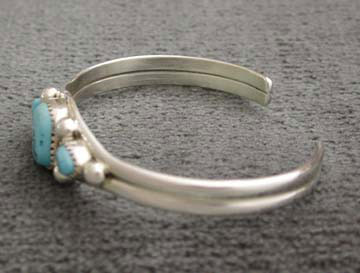   Sterling Silver Turquoise Bracelet Native American Jewelry  