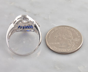  emerald cut sapphire cz ring item r cz101 sterling silver emerald